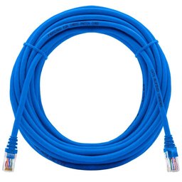 Cabo Rede Cat6 20m Com Rj45 Crimpado Azul Lan Utp 20 Metros - 1