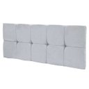 Ver imagem 3 de Cabeceira Painel Nina para Cama Box Solteiro 100 cm Suede Cinza - D’Rossi