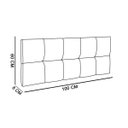 Ver imagem 4 de Cabeceira Painel Nina para Cama Box Solteiro 100 cm Suede Cinza - D’Rossi