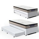 Ver imagem 1 de Cama Box com Colchão Gazin de Espuma D33 Pillow In Force Mid + Auxiliar de Espuma Solteiro 88cm