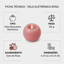 Ver imagem 4 de Vela LED Oval 6,5CMX7,5cm Vênus Victrix