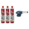 Kit 3 Cartucho de Gas e 1 Maçarico - Chesiquimica- Hutz - 6