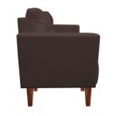 Ver imagem 3 de Sofá Retrô Namoradeira 2 Lugares Livia Suede Marrom - D'Rossi
