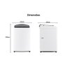 Máquina de Lavar Lg 16kg Branca com Inteligência Artificial Aidd™ e Porta com Fechamento Suave - 10