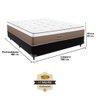 Cama Box + Colchão Cashemire New Casal 138x188 King Star - 4