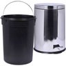 Lixeira Inox Kala 3L C/Pedal Balde Removivel - 3