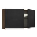 Ver imagem 6 de Armário de Cozinha Aéreo 120 cm 2 Portas Rustic/Preto Glamy Madesa