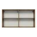 Ver mais imagens de Armário de Cozinha Aéreo 120 cm 2 Portas Rustic/Preto Glamy Madesa
