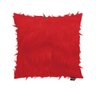 Capa para Almofada Tecido Pelúcia Vermelho Pelo Alto - D'Rossi - 1