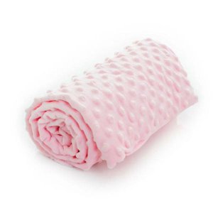 Manta Infantil Rosa Popcorn Infanti 70x100cm 0M + 1441