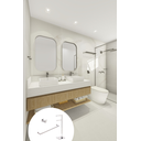Ver imagem 2 de Kit de Acessórios para Banheiro com 3 Peças em Aço Inox Polido Linha Larissa Stainless