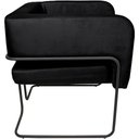 Ver imagem 6 de Poltrona Decorativa Scarlett Base Aço Preto Veludo Preto - Nexta Casa