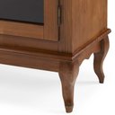 Ver imagem 3 de Rack para TV até 75 Polegadas 195cm 2 Portas Vidro 2 Gavetas Prateleira Interna Pés Luis Xv