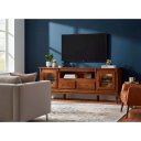 Ver imagem 2 de Rack Linz 2 Portas Vidro 2 Gavetas Pés Luis Xv 75 X 195 X 40 Cm (a X L X P)