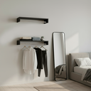 Ver imagem 5 de Kit 2 Cabideiros de Parede Arara Suspensa Organizador de Roupas