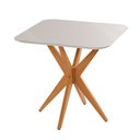 Ver imagem 1 de Mesa de Jantar Simpatia Tampo Retangular em Vidro 90x90cm Jcm