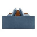 Ver imagem 3 de Sofá Ilha 2 Lugares Living 232cm Modulado Lary Veludo K01 Cor Azul Marinho