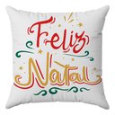 Ver imagem 2 de Kit 3 Capas Almofadas Decorativas Feliz Natal 45x45 Id Decor