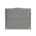 Ver imagem 2 de Cabeceira de Cama Box Casal 140 Cm Dubai Premium - Veludo Cinza Grafite