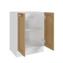 Ver imagem 7 de Balcão Planejado 2 Portas 60cm sem Tampo Arizona CabeCasa MadeiraOriginals Marrom/Figueira/Branco