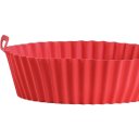 Ver imagem 2 de Forma de Silicone Air Fryer 20cm Vermelho