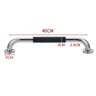 Barra de Apoio Inox 40cm Suporte Antiderrapante Idoso Kit 3 Unidades Criança Gestante Cadeirante Ban - 4
