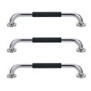 Ver imagem 1 de Barra de Apoio Inox 40cm Suporte Antiderrapante Idoso Kit 3 Unidades Criança Gestante Cadeirante Ban