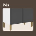 Ver imagem 5 de Armário Paneleiro de Aço 6 Portas Grafite Bella Bertolini