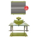 Ver imagem 2 de Gabinete de Vidro 60cm para banheiro Ucrânia-Verde Oliva