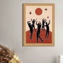 Ver imagem 2 de Quadro Decorativo Celebração a Lua 24x18cm:moldura Branca