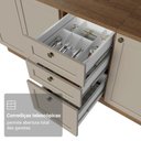 Ver imagem 7 de Armário de Cozinha Completa 270 Cm Rustic/crema Vik Madesa 02