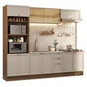 Ver imagem 2 de Armário de Cozinha Completa 270 Cm Rustic/crema Vik Madesa 02