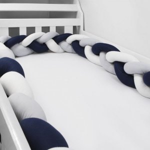 Protetor de Trança para Mini Berço 2,80 Mts - Marinho
