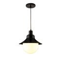 Ver imagem 1 de Pendente colonial saturno globo vidro alumínio