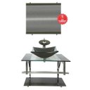 Ver imagem 2 de Gabinete de Vidro 60cm para banheiro Ucrânia-Ouro Envelhecido