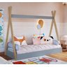 Cama de Solteiro Infantil Cabana Ccm003 Linha Infanto Completa Móveis - 1