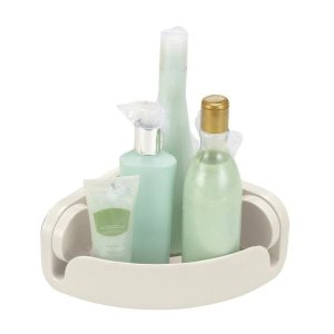 Cantoneira com Ventosas para Shampoo Linha Fixa Off White - Arthi
