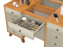 Ver imagem 4 de Penteadeira Camarim Eloa Patrimar 9 Gavetas 136 cm Espelho e Leds - Retro:Cinamomo/Offwhite