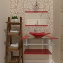 Ver imagem 3 de Gabinete de Vidro 60cm para banheiro Ucrânia-Vermelho Ferrari