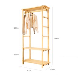 Guarda-Roupa Closet Laguna 3 prat 180Ax90Lx42P em Madeira Cubomob MEL - 6