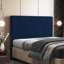 Ver imagem 2 de Cabeceira Cama Box Casal Queen 160cm Aura Suede W01 Azul - Mpozenato