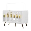 Ver imagem 4 de Cômoda E Berço Infantil Retrô Branco 2857X2868X5 Qmovi