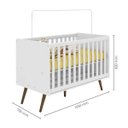 Ver imagem 5 de Cômoda E Berço Infantil Retrô Branco 2857X2868X5 Qmovi