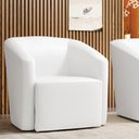 Ver imagem 3 de Poltrona Stella Max Corano Base Giratória - D\'rossi Cor Branco