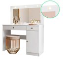 Ver imagem 4 de Comoda Camarim Bella 2 Gavetas Branco Acetinado com Espelho - Moval