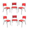 Ver imagem 1 de Kit 6 Cadeiras Iso Infantil Escolar e Creche