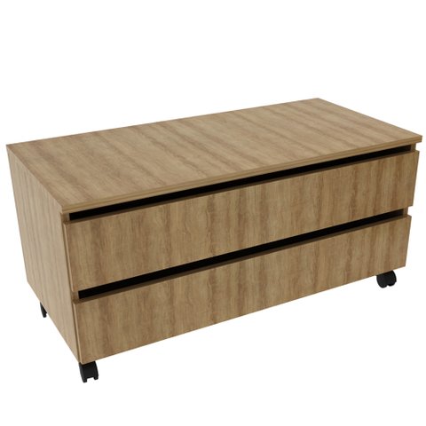 Gabinete para Banheiro 2 Gavetas Bn3603 Amendoa