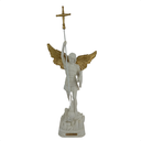Ver imagem 1 de Arcanjo Miguel Guerreiro, com Escudo Branco, em Resina Premium 30 Cm