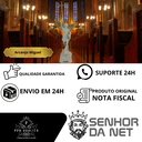 Ver mais imagens de Arcanjo Miguel Guerreiro, com Escudo Branco, em Resina Premium 30 Cm