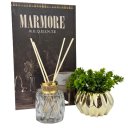 Ver imagem 1 de Kit decorativo livro + vaso dourado + difusor de vidro